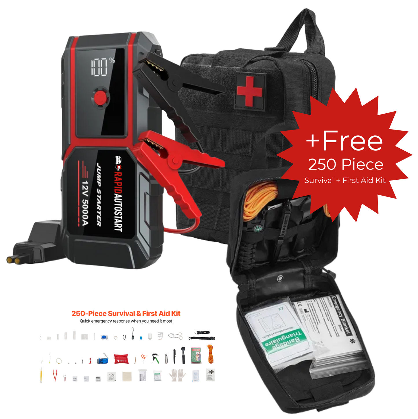 Rapid Auto Start Portable 5000A Battery Starter