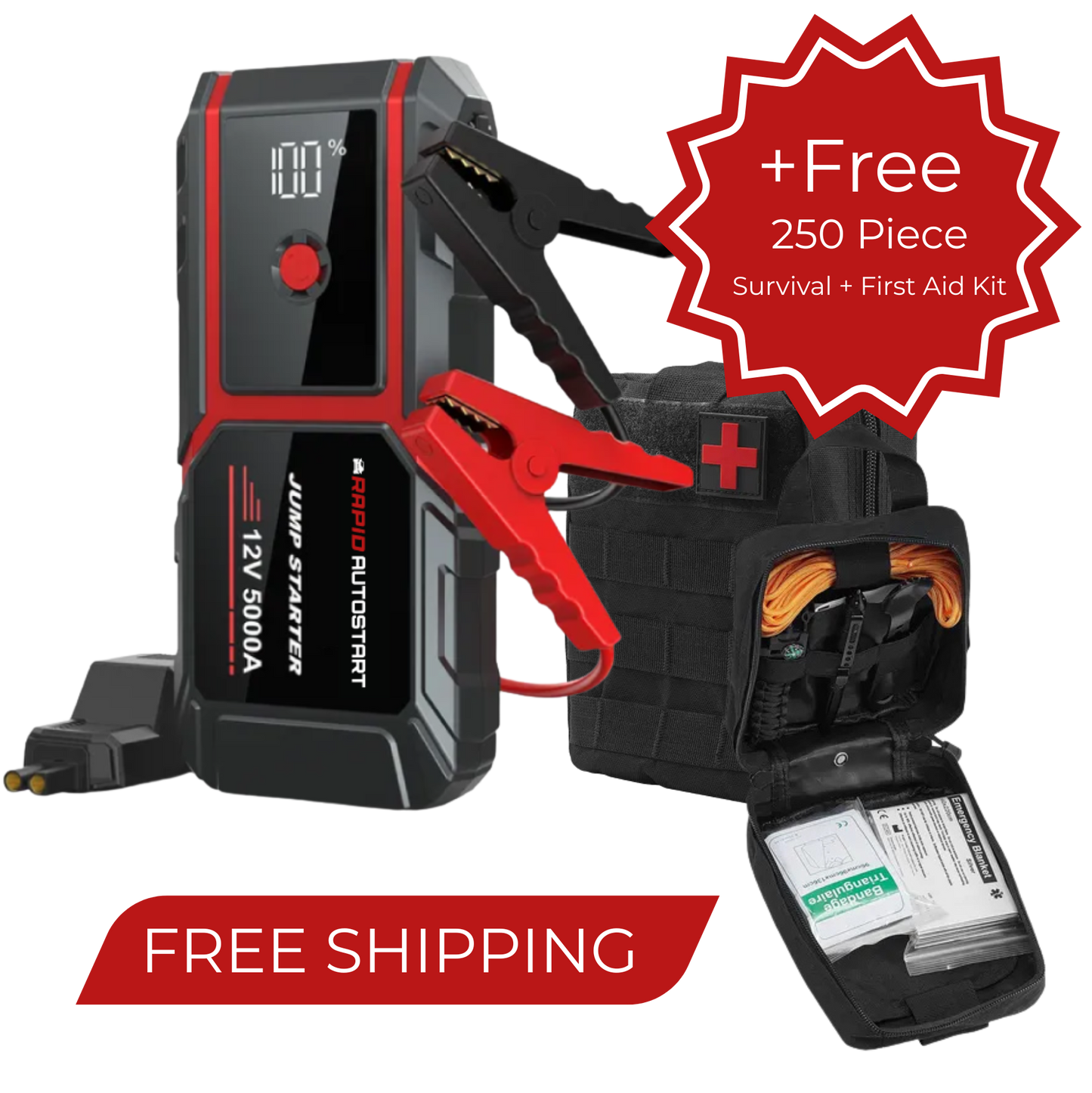 Rapid Auto Start Portable 5000A Battery Starter