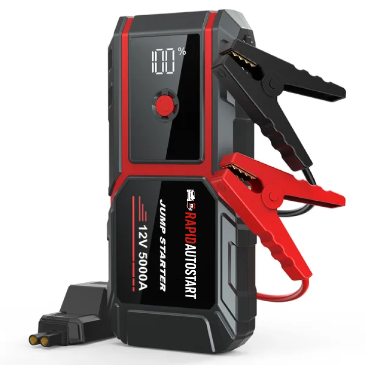 Ultra-Fast Car Battery Jump Starter for 10L Gas and 8L Diesel Engines, 5000A Power Pack