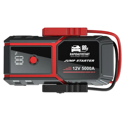 Ultra-Fast Car Battery Jump Starter for 10L Gas and 8L Diesel Engines, 5000A Power Pack